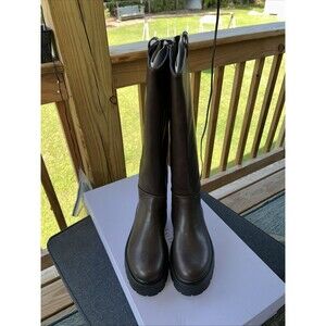 Madden Girl  Boots High Size 8 Women’s. Dark Chocolate New Damaged Box